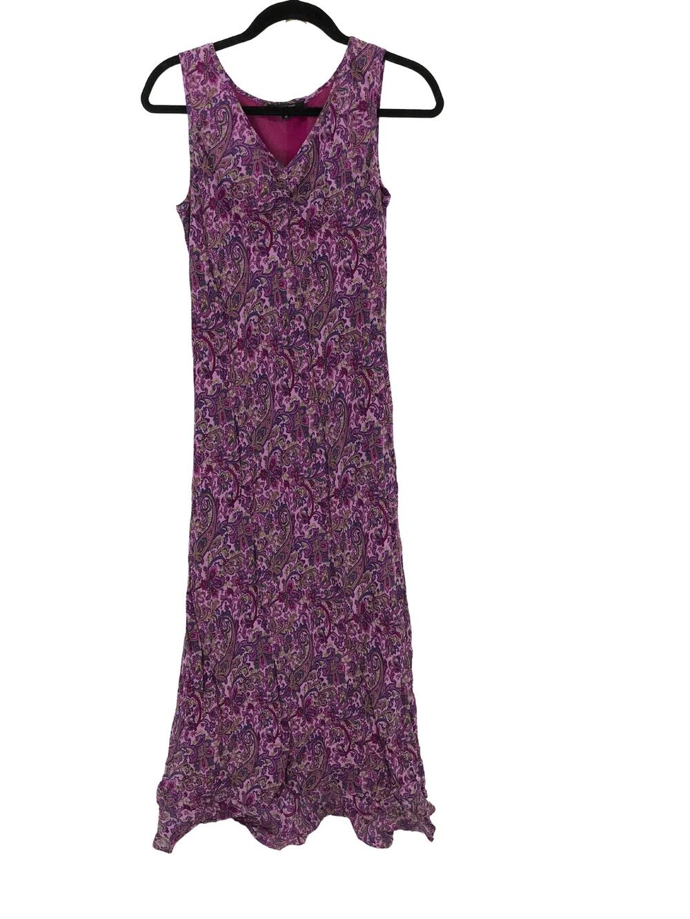 Karene Kane paisley printed y2k style sleeveless maxi dress